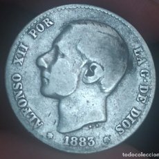 Monedas de España: 1 PESETA 1883. ALFONSO XII (BC+). Lote 287130703