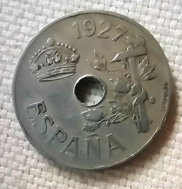 Monedas de Espa&ntilde;a: Moneda de 25 centimos 1927 - Foto 2