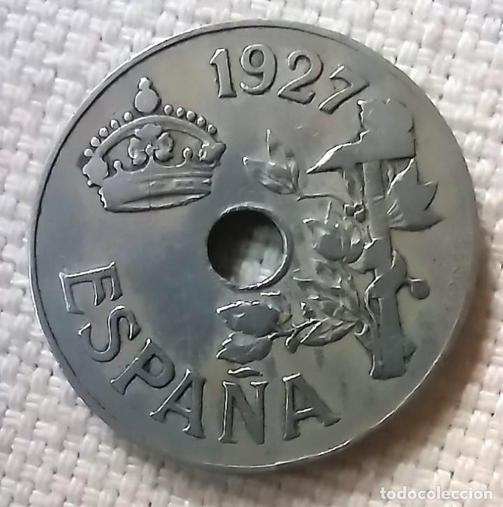 Monedas de Espa&ntilde;a: Moneda de 25 centimos 1927 - Foto 2