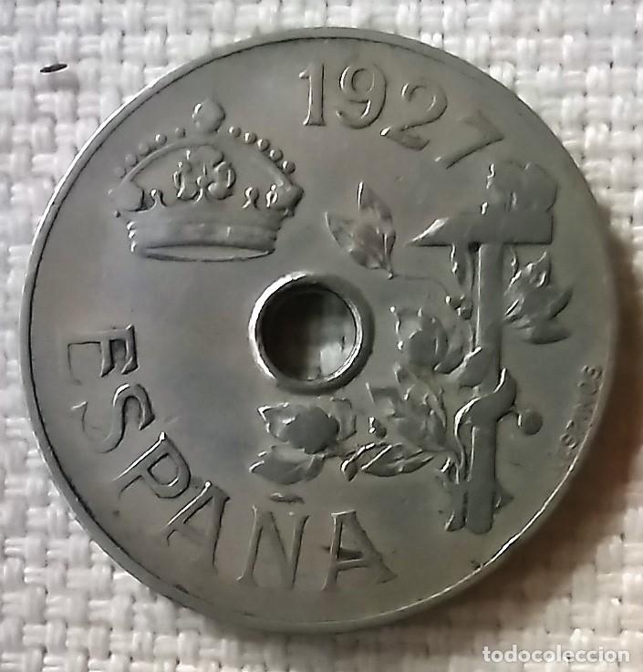 Monedas de Espa&ntilde;a: Moneda de 25 centimos 1927 - Foto 2