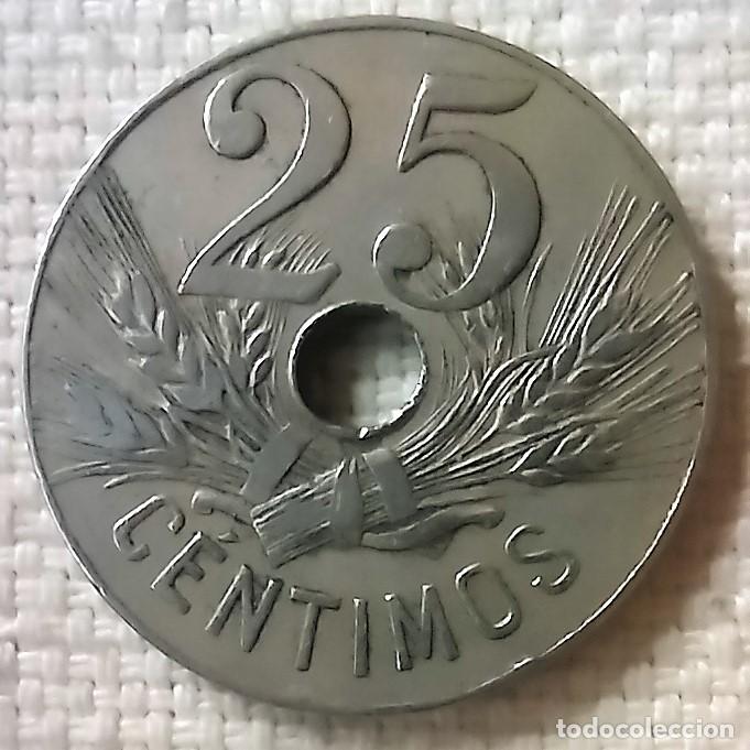 Monedas de Espa&ntilde;a: Moneda de 25 centimos 1927 - Foto 1