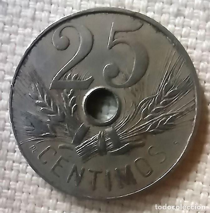 Monedas de Espa&ntilde;a: Moneda de 25 centimos 1927 - Foto 1