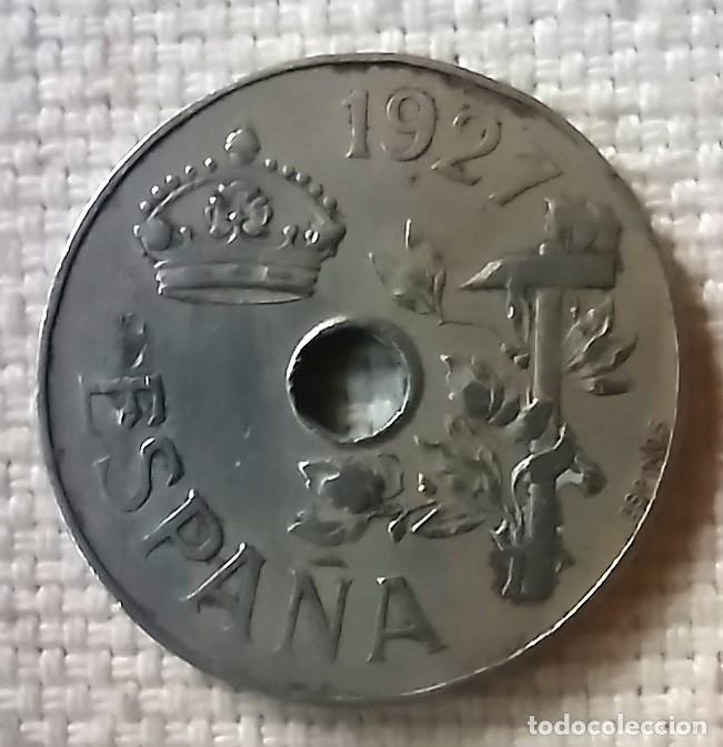 Monedas de Espa&ntilde;a: Moneda de 25 centimos 1927 - Foto 2