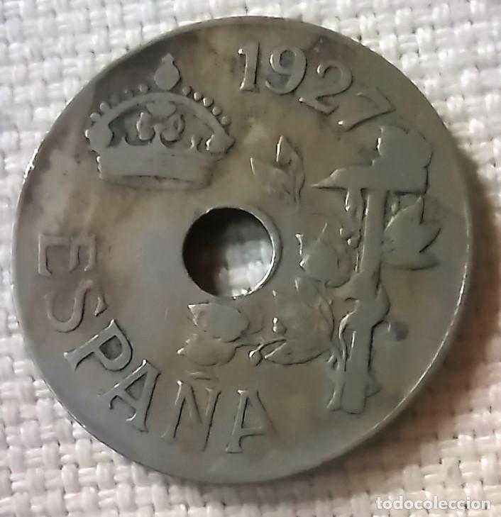 Monedas de Espa&ntilde;a: Moneda de 25 centimos 1927 - Foto 2
