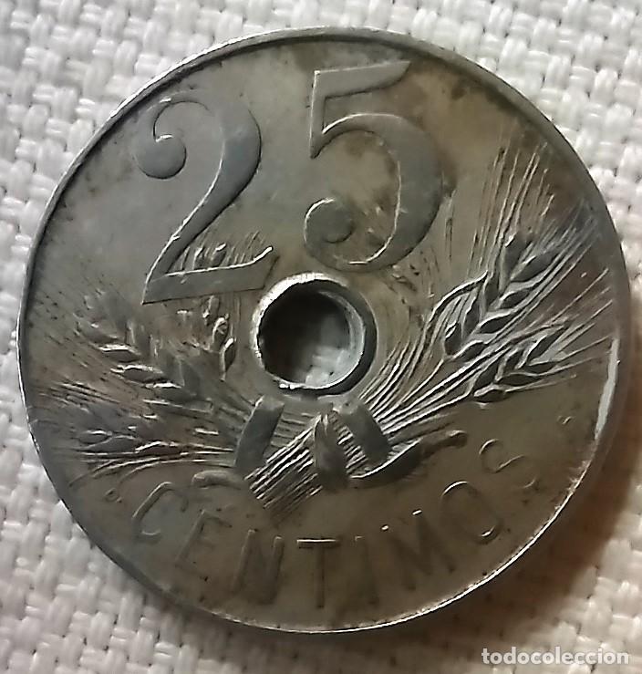 Monedas de Espa&ntilde;a: Moneda de 25 centimos 1927 - Foto 1