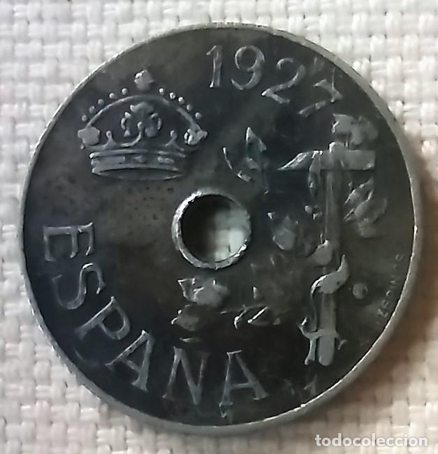 Monedas de Espa&ntilde;a: Moneda de 25 centimos 1927 - Foto 2