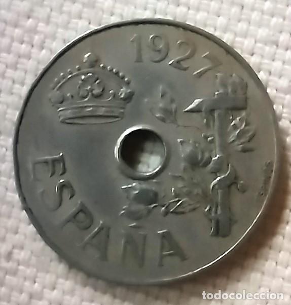 Monedas de Espa&ntilde;a: Moneda de 25 centimos 1927 - Foto 2