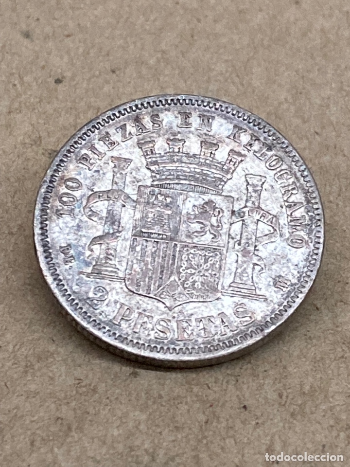MONEDA DE PLATA 2 PESETAS 1870 (Numismática - España Modernas y Contemporáneas - De Isabel II (1.834) a Alfonso XIII (1.931))