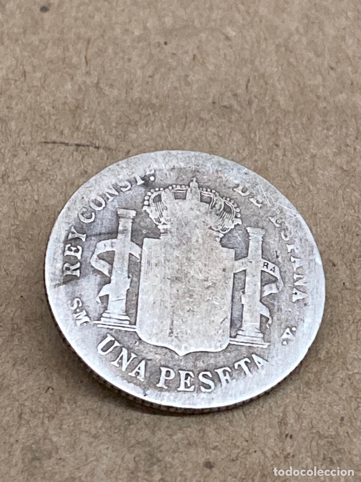 Monedas de Espa&ntilde;a: Moneda de plata una peseta 1901 - Foto 1