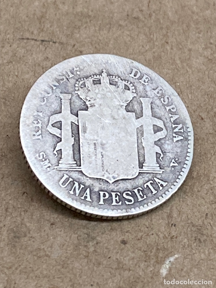 Monedas de Espa&ntilde;a: Moneda de plata una peseta 1903 - Foto 1
