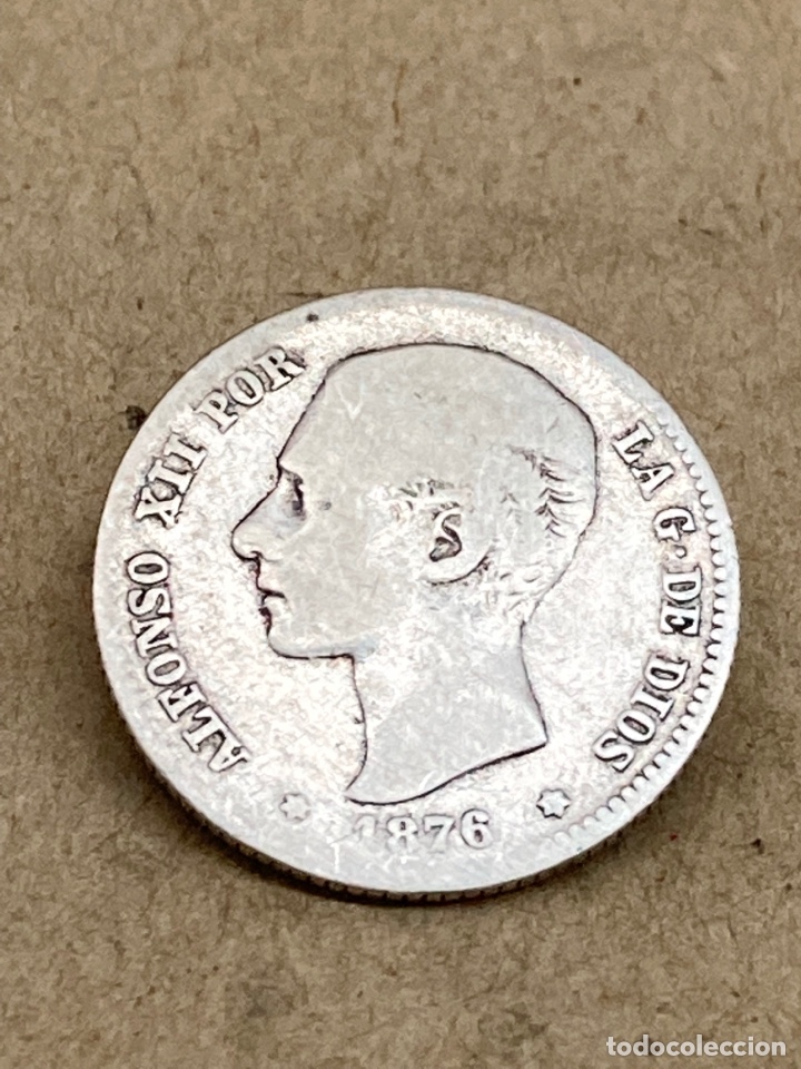 Monedas de Espa&ntilde;a: Moneda de plata una peseta 1876 - Foto 1