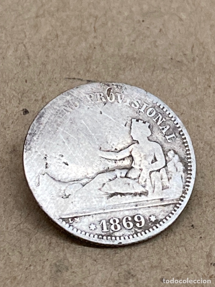 Monedas de Espa&ntilde;a: Moneda de una peseta 1869 - Foto 1