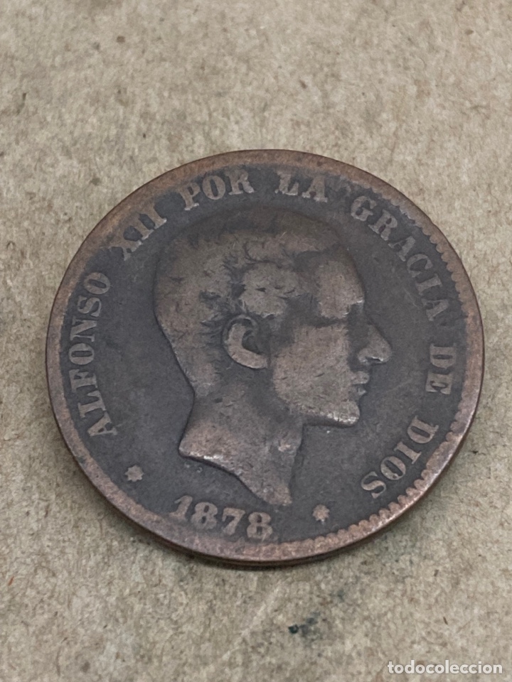 Monedas de Espa&ntilde;a: Moneda de diez c&eacute;ntimos 1878 - Foto 1
