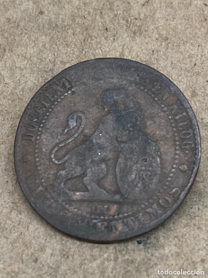 Monedas de Espa&ntilde;a: Moneda de 5 c&eacute;ntimos 1870 - Foto 1