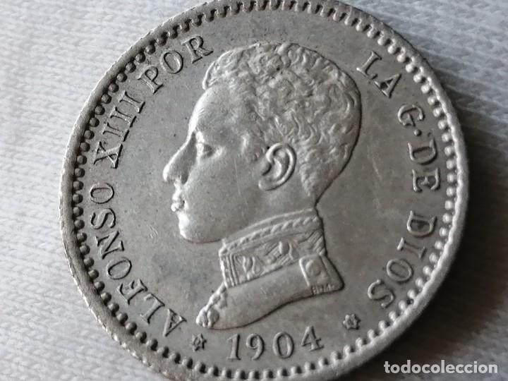 Monedas de Espa&ntilde;a: ALFONSO XIII 50 C&Eacute;NTIMOS 1904 SMV. EBC+ - Foto 6
