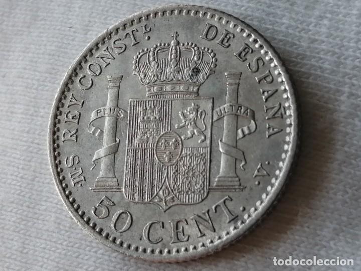 Monedas de Espa&ntilde;a: ALFONSO XIII 50 C&Eacute;NTIMOS 1904 SMV. EBC+ - Foto 11