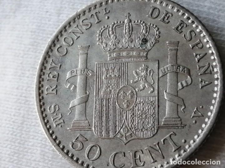 Monedas de Espa&ntilde;a: ALFONSO XIII 50 C&Eacute;NTIMOS 1904 SMV. EBC+ - Foto 12