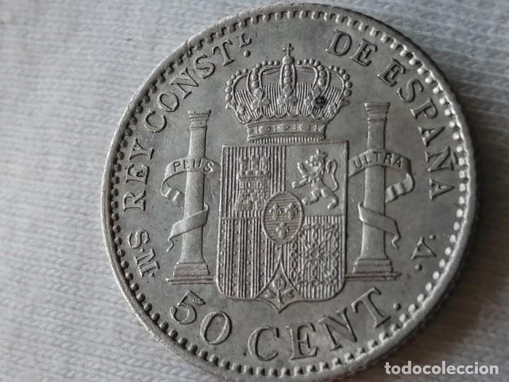 Monedas de Espa&ntilde;a: ALFONSO XIII 50 C&Eacute;NTIMOS 1904 SMV. EBC+ - Foto 14