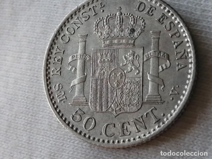 Monedas de Espa&ntilde;a: ALFONSO XIII 50 C&Eacute;NTIMOS 1904 SMV. EBC+ - Foto 15