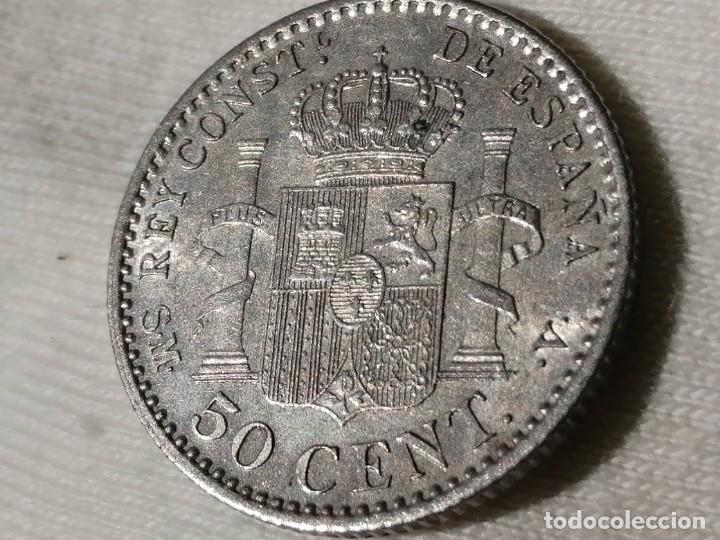 Monedas de Espa&ntilde;a: ALFONSO XIII 50 C&Eacute;NTIMOS 1904 SMV. EBC+ - Foto 17