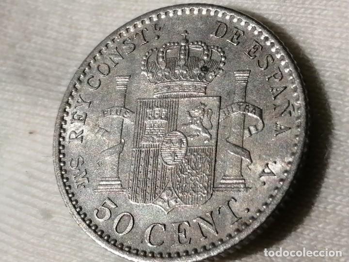 Monedas de Espa&ntilde;a: ALFONSO XIII 50 C&Eacute;NTIMOS 1904 SMV. EBC+ - Foto 18