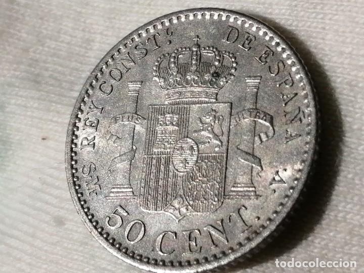 Monedas de Espa&ntilde;a: ALFONSO XIII 50 C&Eacute;NTIMOS 1904 SMV. EBC+ - Foto 20