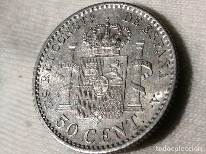 Monedas de Espa&ntilde;a: ALFONSO XIII 50 C&Eacute;NTIMOS 1904 SMV. EBC+ - Foto 21