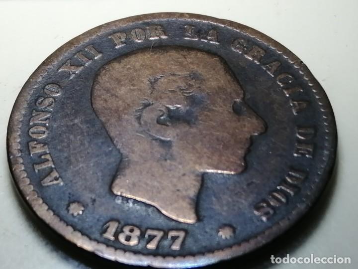 Monedas de Espa&ntilde;a: ALFONSO XII. 5 c&eacute;ntimos. 1877. MBC - Foto 7