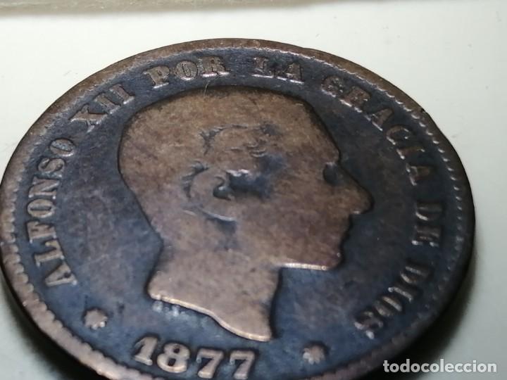 Monedas de Espa&ntilde;a: ALFONSO XII. 5 c&eacute;ntimos. 1877. MBC - Foto 8
