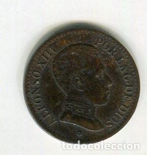 Monedas de Espa&ntilde;a: 1 (UN) CENTIMO ALFONSO XIII A&Ntilde;O 1906 *6 - Foto 1
