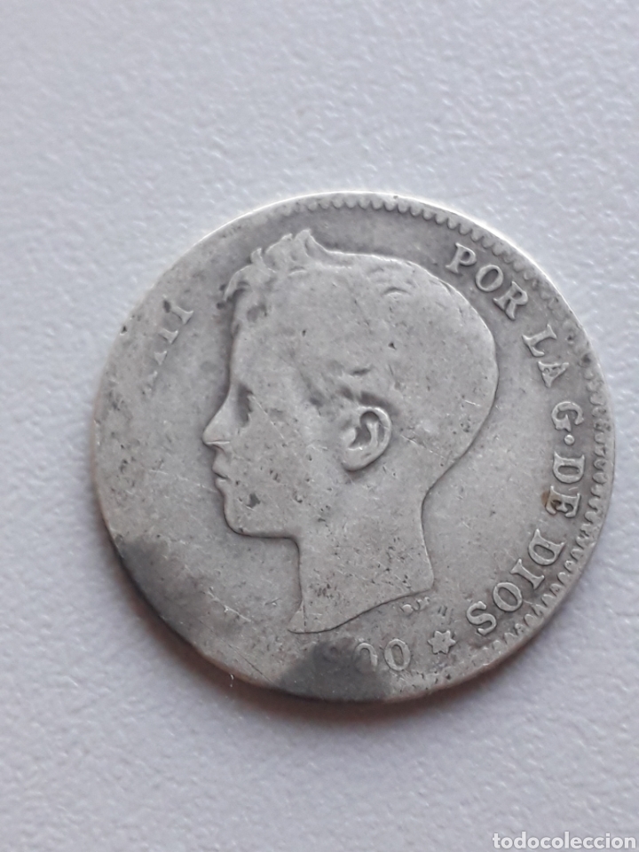 1900 ALFONSO XIII 1 PESETA PLATA (Numismática - España Modernas y Contemporáneas - De Isabel II (1.834) a Alfonso XIII (1.931))