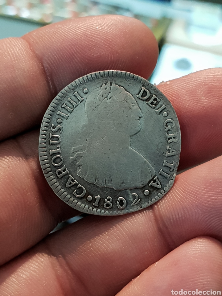 Moedas de Espanha: 2 REALES CARLOS IIII 1802 LIMA