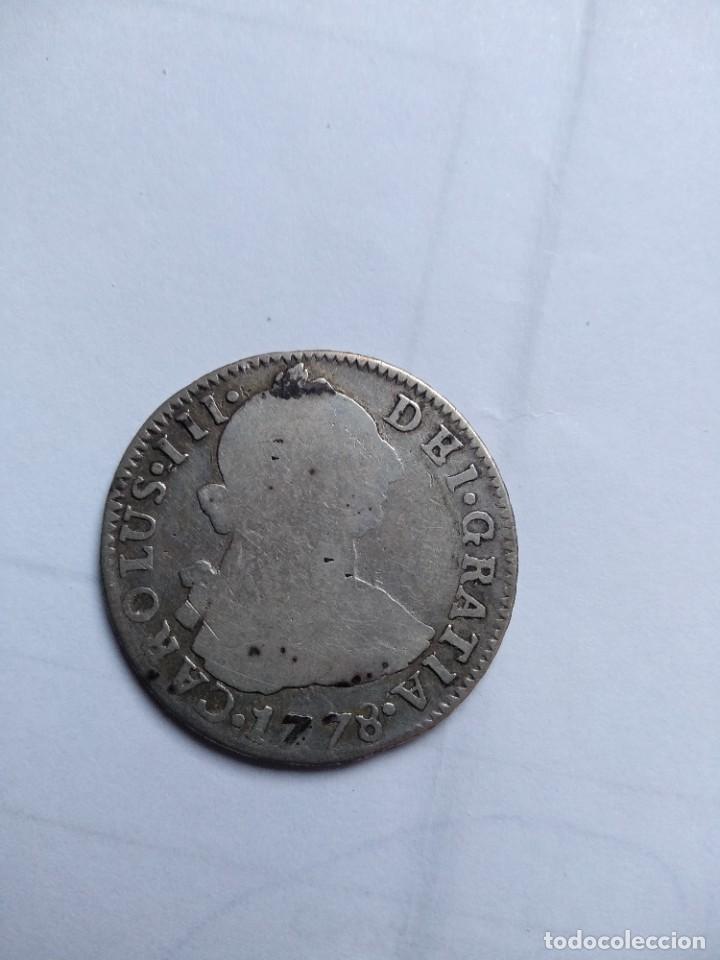 Moedas de Espanha: Monedas- Carlos III-2 Reales - 1778-Potosi-PR