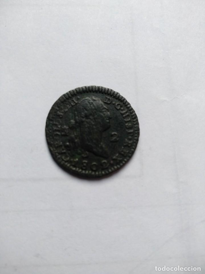 Moedas de Espanha: Monedas- Carlos IIII- 2 Maravedis-1802-Segovia
