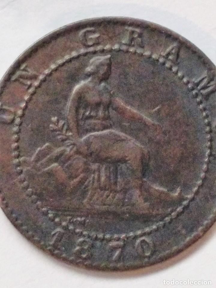 Monedas de Espa&ntilde;a: 1 CENTIMO 1870 GOBIERNO PROVISIONAL EBC - - Foto 3