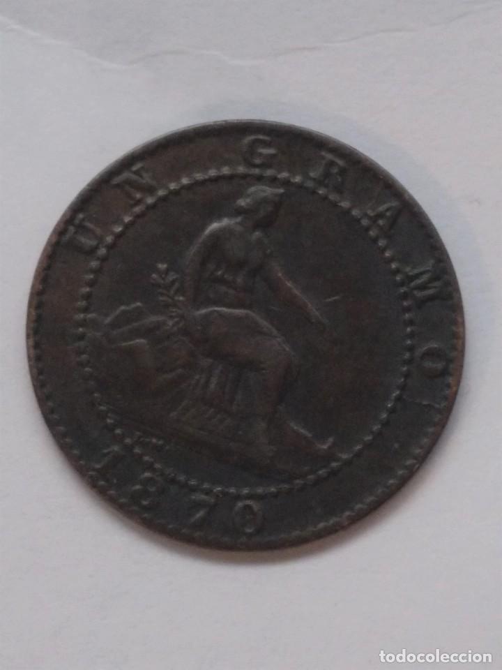 Monedas de Espa&ntilde;a: 1 CENTIMO 1870 GOBIERNO PROVISIONAL EBC - - Foto 7