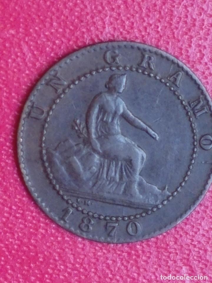 Monedas de Espa&ntilde;a: 1 CENTIMO 1870 GOBIERNO PROVISIONAL EBC - - Foto 9