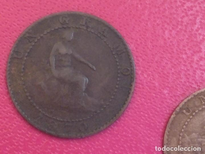 Monedas de Espa&ntilde;a: 6 PIEZAS DE 1 CENTIMO GOBIERNO PROVISIONAL 1870 - Foto 3