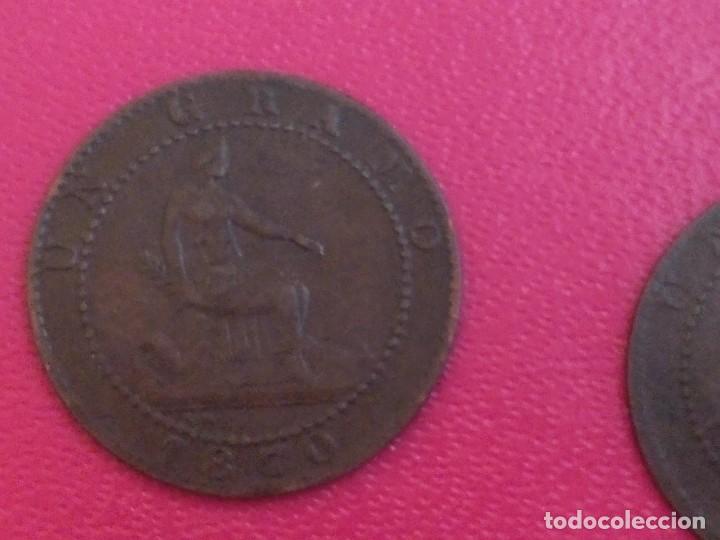 Monedas de Espa&ntilde;a: 6 PIEZAS DE 1 CENTIMO GOBIERNO PROVISIONAL 1870 - Foto 5