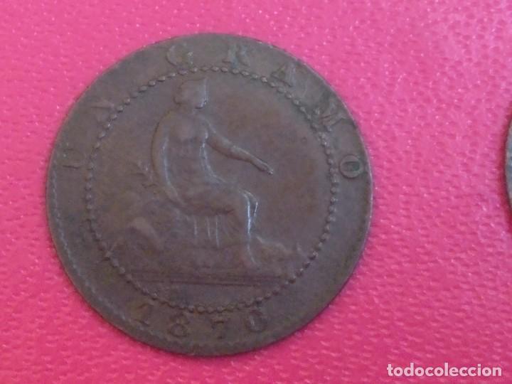 Monedas de Espa&ntilde;a: 6 PIEZAS DE 1 CENTIMO GOBIERNO PROVISIONAL 1870 - Foto 6