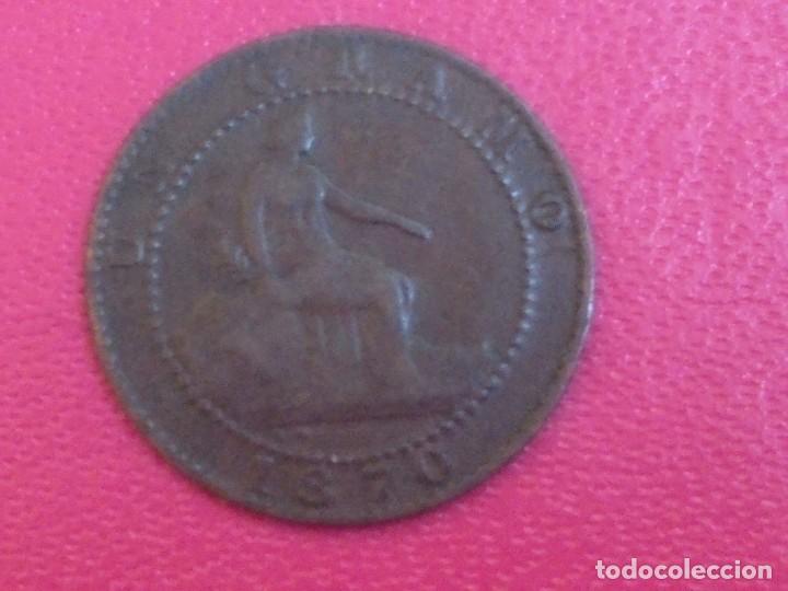 Monedas de Espa&ntilde;a: 6 PIEZAS DE 1 CENTIMO GOBIERNO PROVISIONAL 1870 - Foto 7