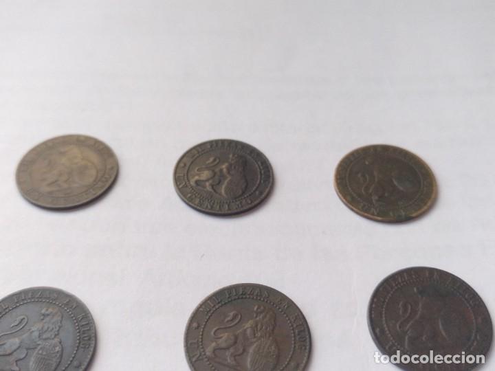 Monedas de Espa&ntilde;a: 6 PIEZAS DE 1 CENTIMO GOBIERNO PROVISIONAL 1870 - Foto 8