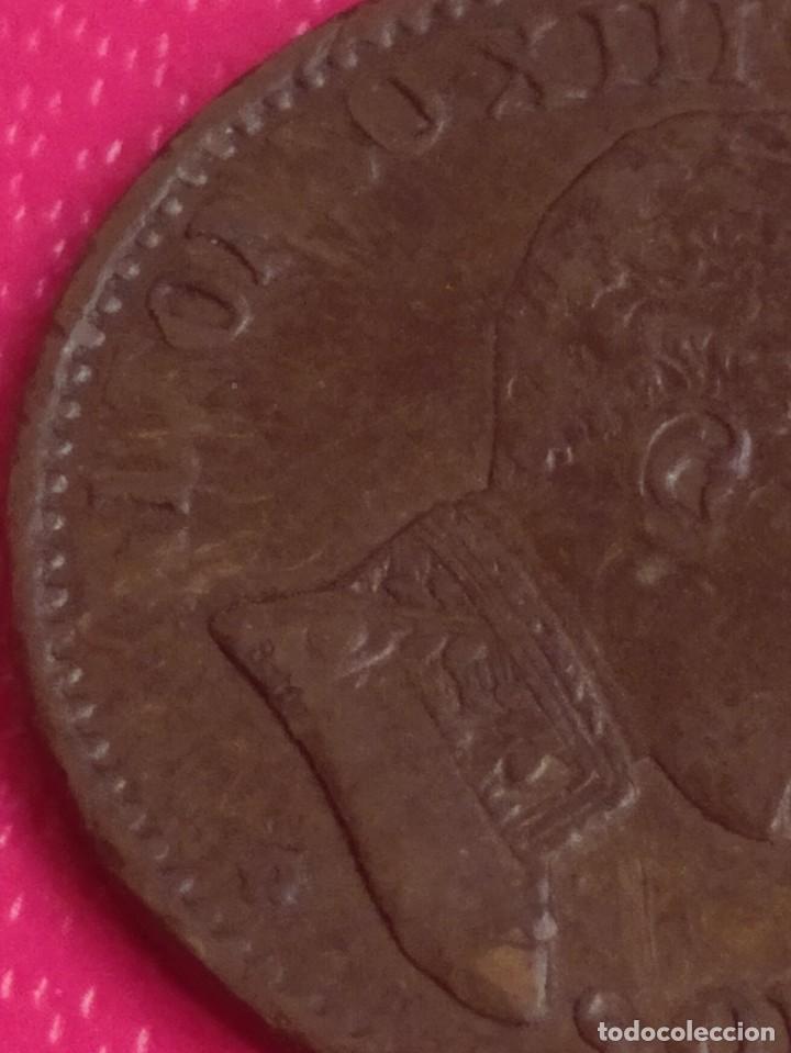 Monedas de Espa&ntilde;a: 1 CENTIMO ALFONSO XIII 1906 ERROR ACU&Ntilde;ACION - Foto 4