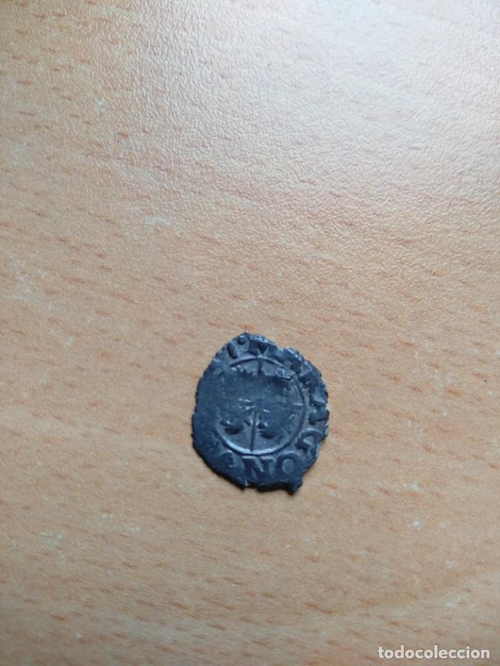 Monedas de Espa&ntilde;a: Felipe V-Dinero 1711- Aragon - Foto 2