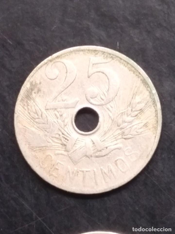 Monedas de Espa&ntilde;a: 4 MONEDAS DE 25 CENTIMOS 1927 - Foto 3