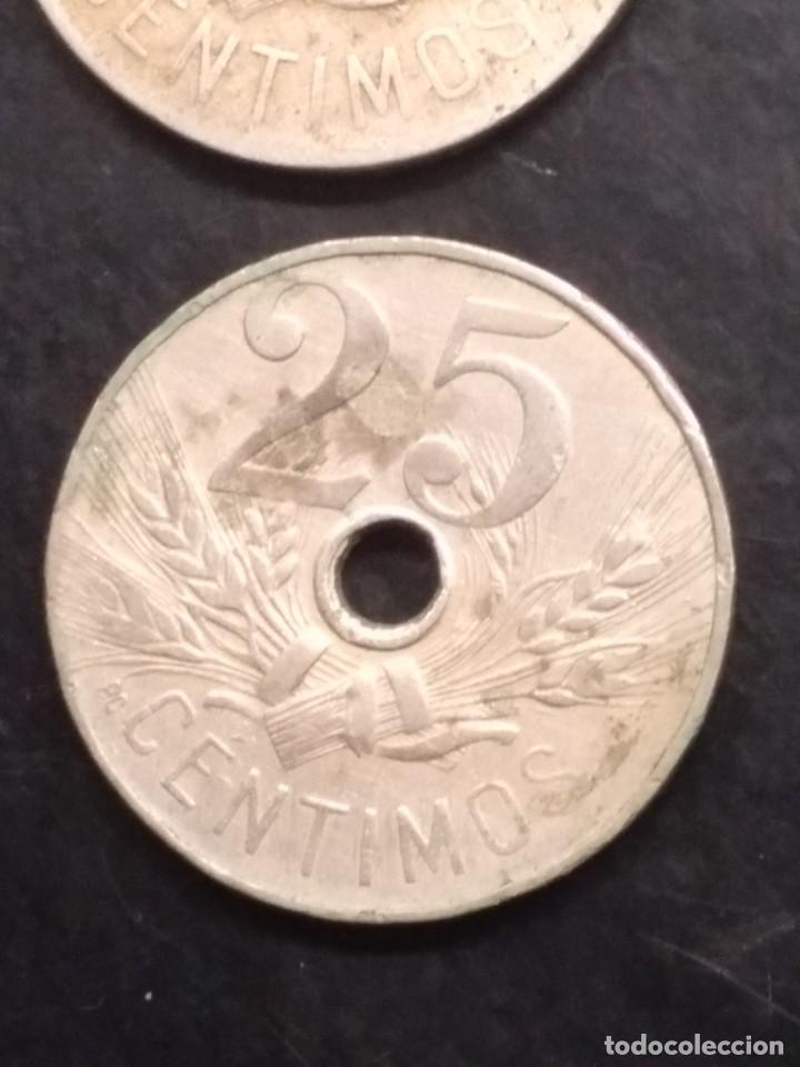 Monedas de Espa&ntilde;a: 4 MONEDAS DE 25 CENTIMOS 1927 - Foto 4