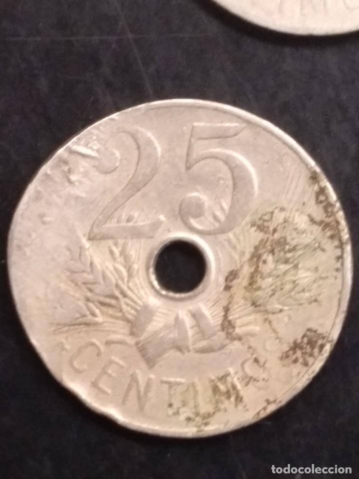 Monedas de Espa&ntilde;a: 4 MONEDAS DE 25 CENTIMOS 1927 - Foto 6