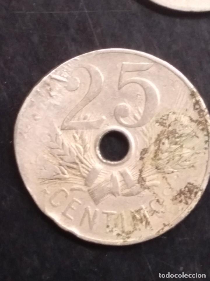 Monedas de Espa&ntilde;a: 4 MONEDAS DE 25 CENTIMOS 1927 - Foto 7