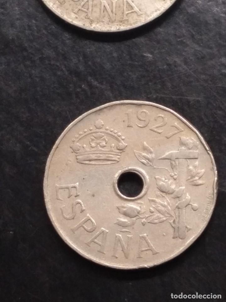 Monedas de Espa&ntilde;a: 4 MONEDAS DE 25 CENTIMOS 1927 - Foto 13