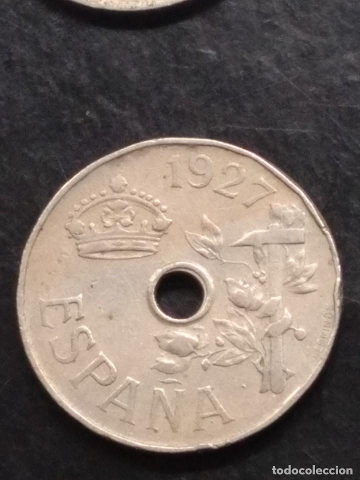 Monedas de Espa&ntilde;a: 4 MONEDAS DE 25 CENTIMOS 1927 - Foto 14